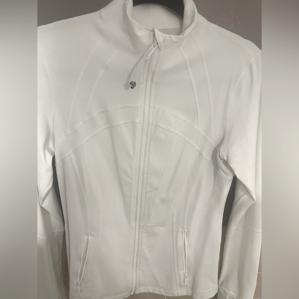 Women's White Lululemon Define Luon Jacket